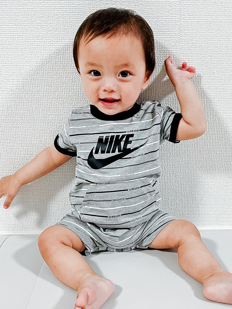 Nike(ナイキ) |ベビー(55-70cm) ロンパース NIKE(ナイキ) NKN AOP JERSEY ROMPER