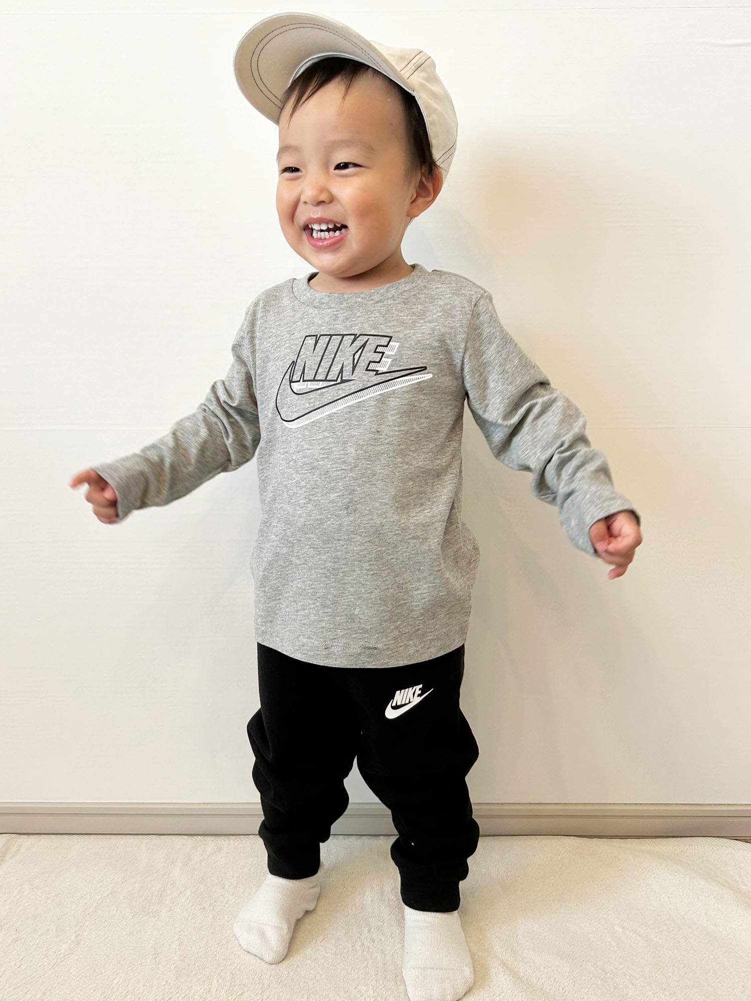 ベビー(80-90cm) セット商品 NIKE(ナイキ) NKB B NK SWOOSH LS FLC PANT SE