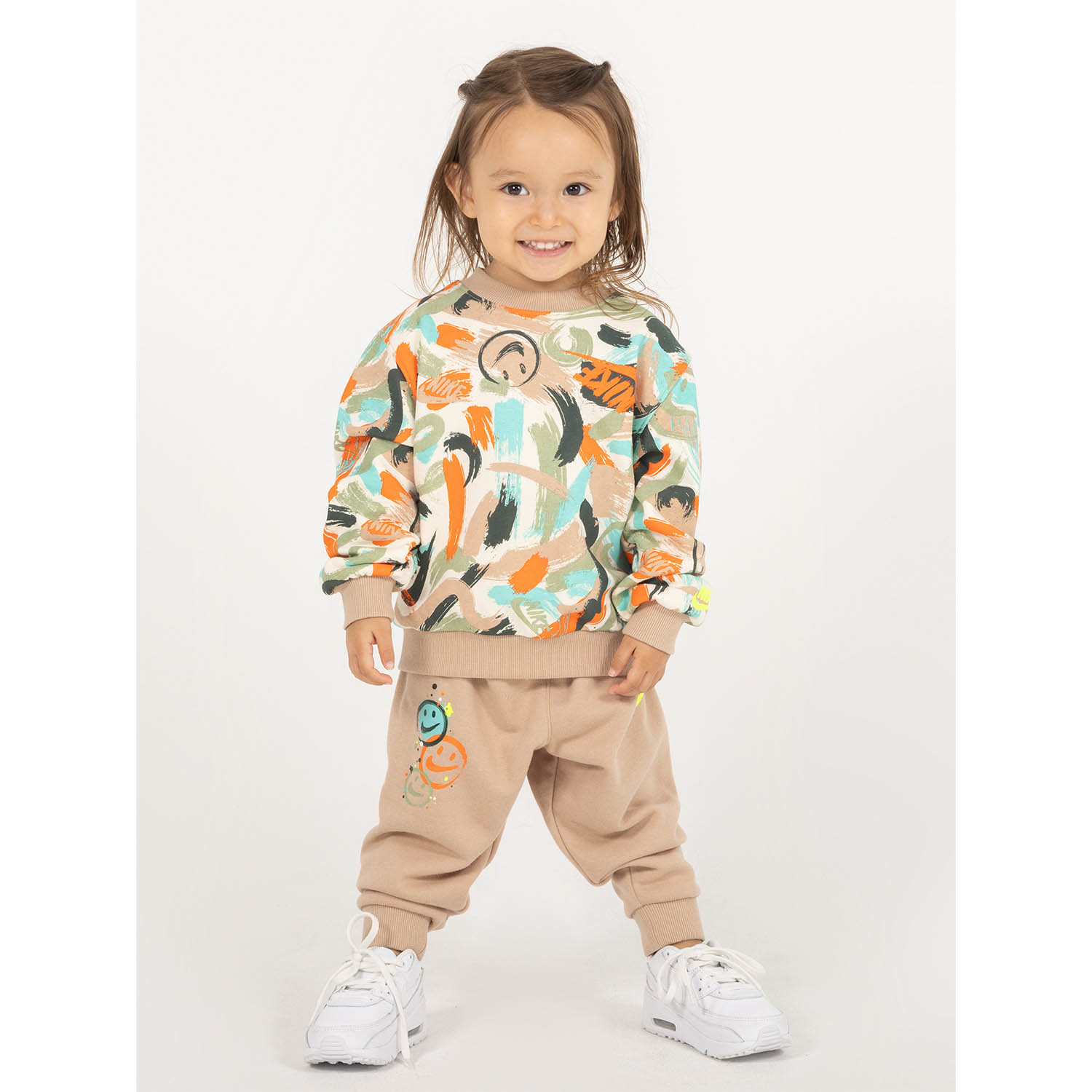 NIKE ナイキ（NIKE）（キッズ）ハーフジップ プリントブロック