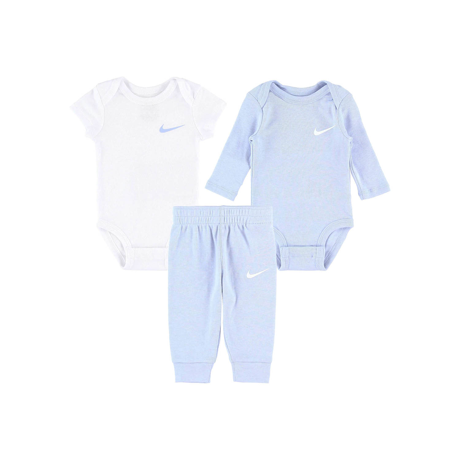 【未使用品】NIKE ベビー服　3ピースセット　３個セット Amazon.co.jp: [ナイキ] ベビー 3点セット BOX付 (グレー, 60