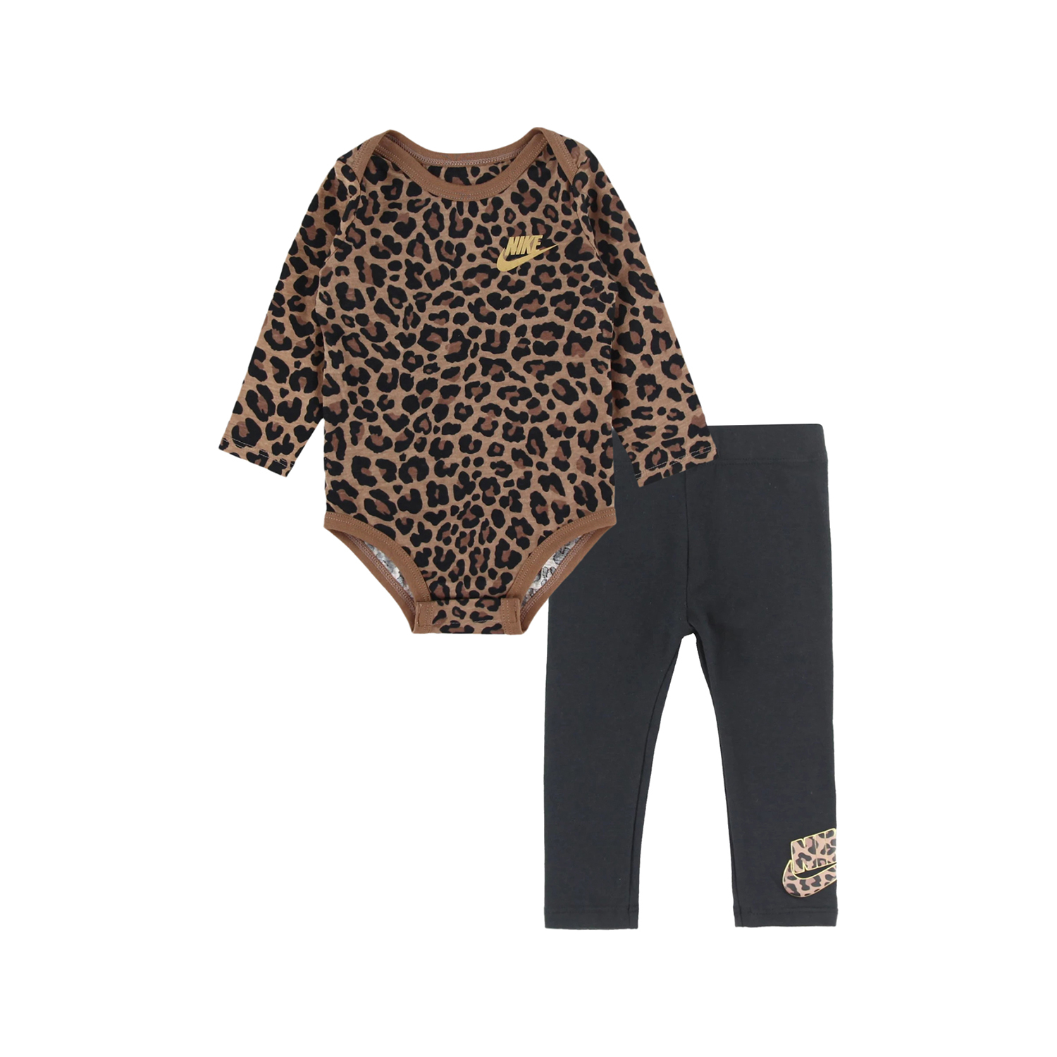 NIKE ロンパース 3点セット 豹柄 0-6month Nike（ナイキ）｜ベビー(6M) セット商品 NIKE(ナイキ) NKG