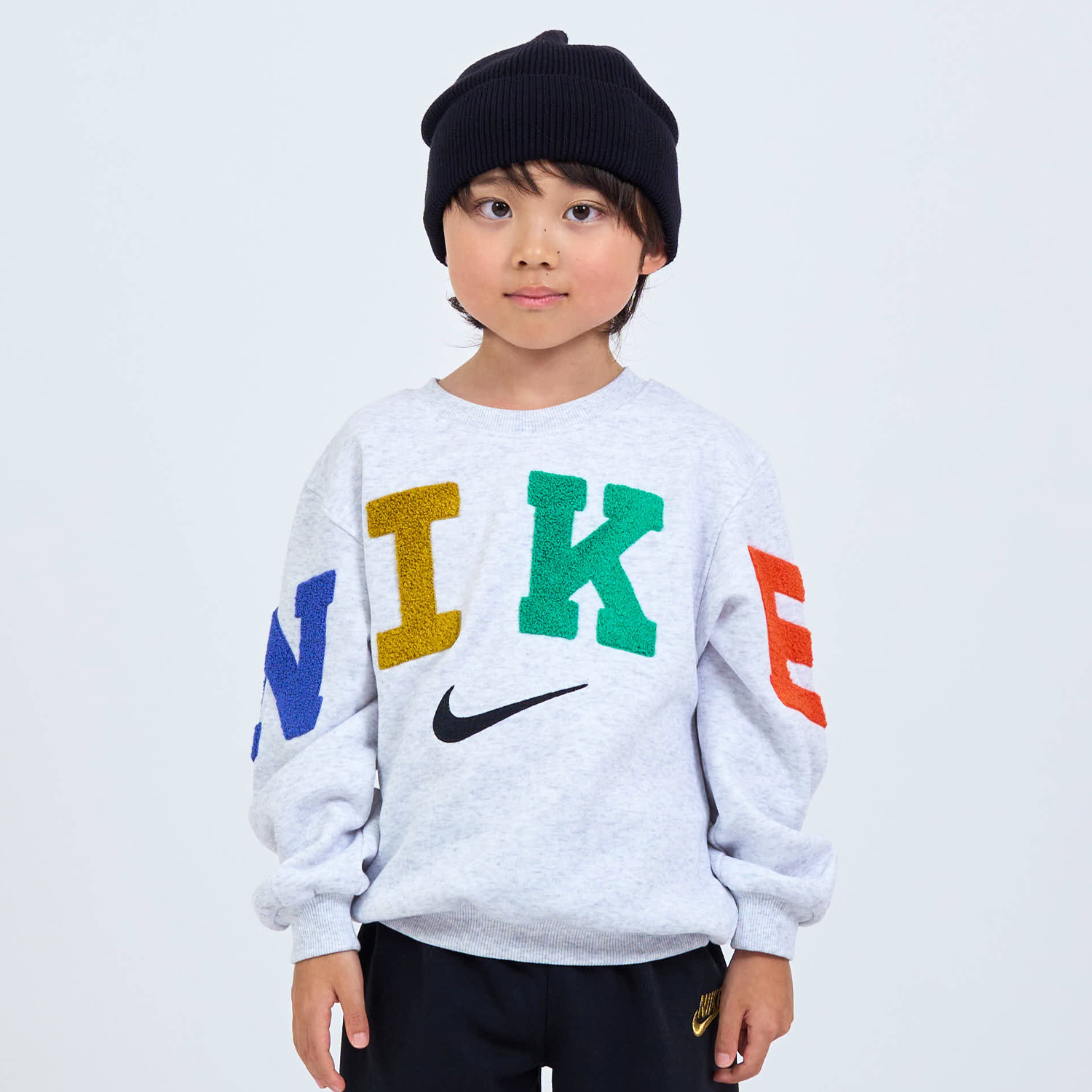 Nike（ナイキ）｜キッズ(105-120cm) トレーナー/パーカー NIKE(ナイキ) NKN CLUB CHENILLE CREW FLEECE  アイテム詳細｜ROOKIE KIDS（ルーキーキッズ）公式オンラインストア [レコウェア] パーカー ニルヴァーナ バンド ロック パンク メタル 00428-216mlh キッズ
