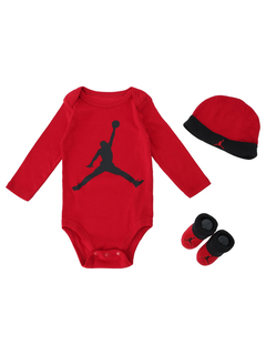 Jordan(ジョーダン) |ベビー(6-12M) セット商品 JORDAN(ジョーダン) L/S JUMPMANHAT/BODYS/B SET 3P