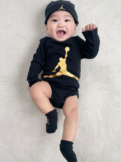 Jordan(ジョーダン) |ベビー(6-12M) セット商品 JORDAN(ジョーダン) L/S JUMPMANHAT/BODYS/B SET 3P