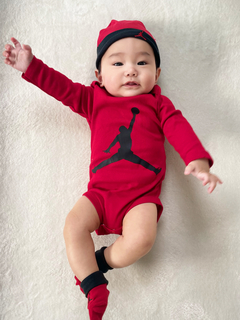 Jordan(ジョーダン) |ベビー(6-12M) セット商品 JORDAN(ジョーダン) L/S JUMPMANHAT/BODYS/B SET 3P