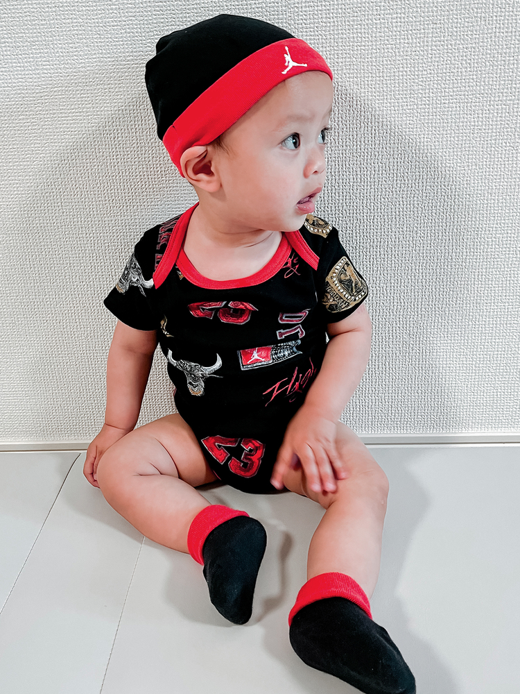 Jordan(ジョーダン) |ベビー(6-12M) セット商品 JORDAN(ジョーダン) JHB MJ ESSENTIALS AOP 3PC SET