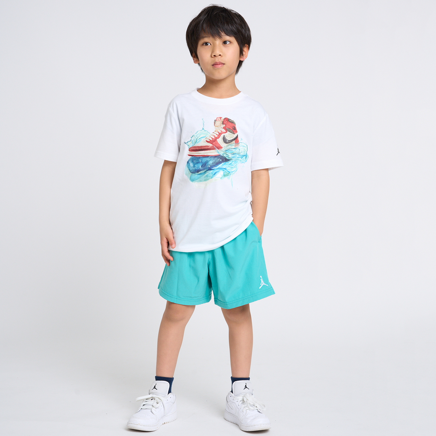NIKE ナイキ Tシャツ エアジョーダン 紺タグ オリジナル　130cm f1e6a56f69ac93fe77df118cdb18fe